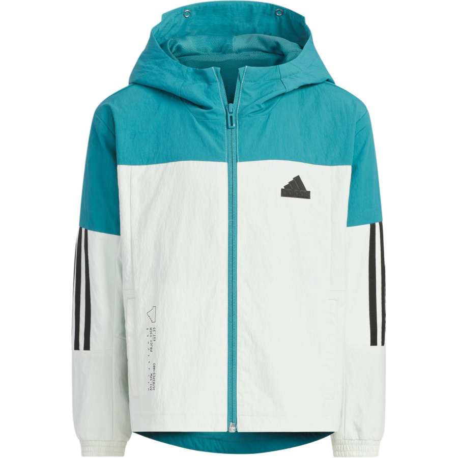 Adidas Adidas Jackets & Coats Sportswear URBAN OUTDOOR Ivory White/Arctic Ocean Blue Children Aged 3 7 Years Old