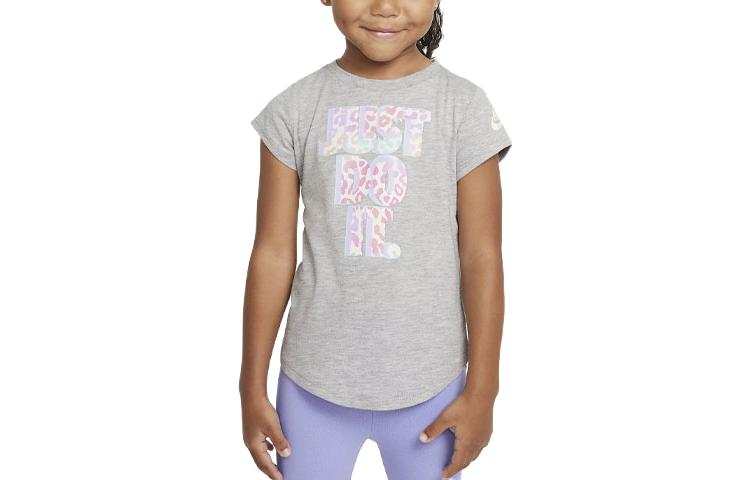 Nike Nike Kids' Apparel Spot On 'Just Do It' Tee T Shirt Baby Light Gray