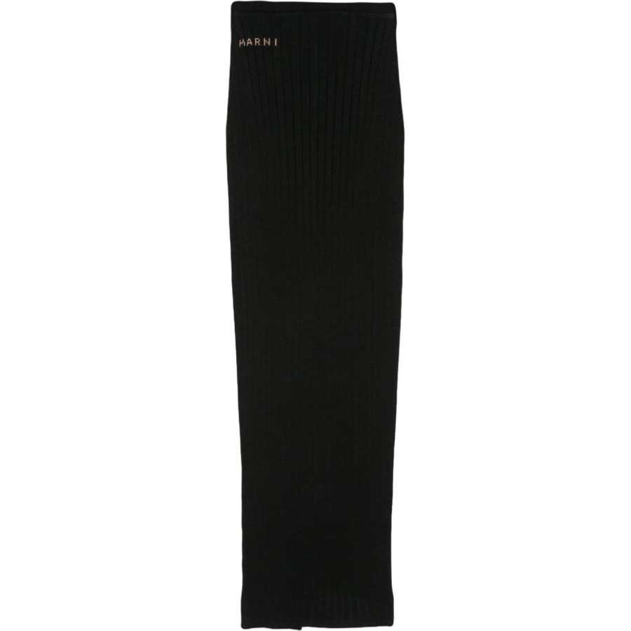 MARNI Logo jacquard Ribbed Skirt