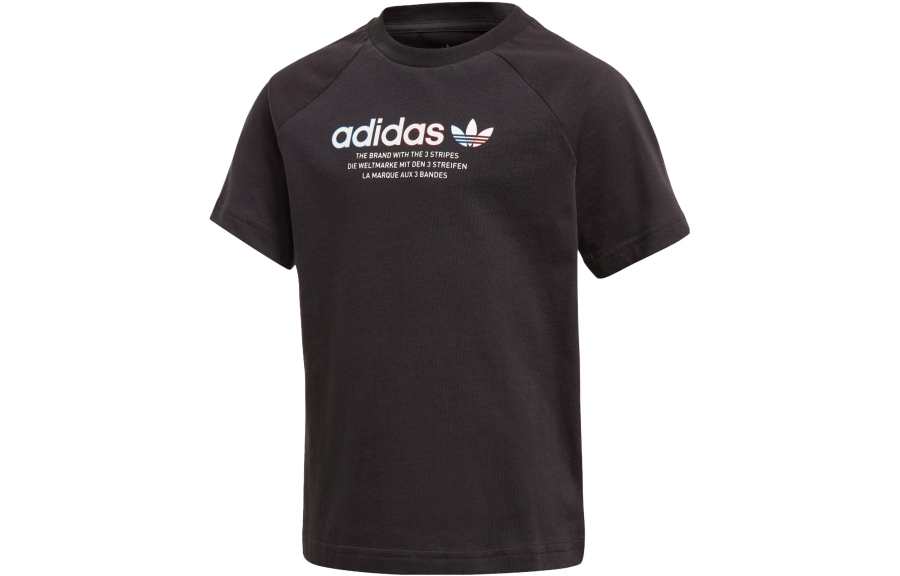 Adidas Originals Kids T Shirts Crew Neck Moderate