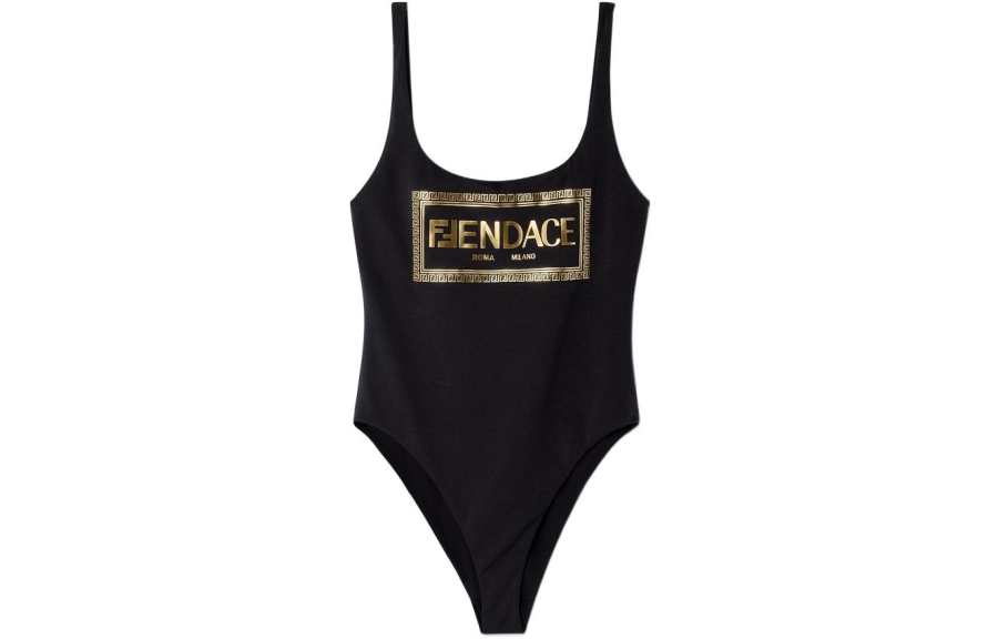 VERSACE SS22 One piece Swimsuit Women's Black