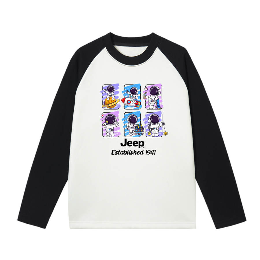 Jeep Grade School Sweatshirts Crew Neck Moderate