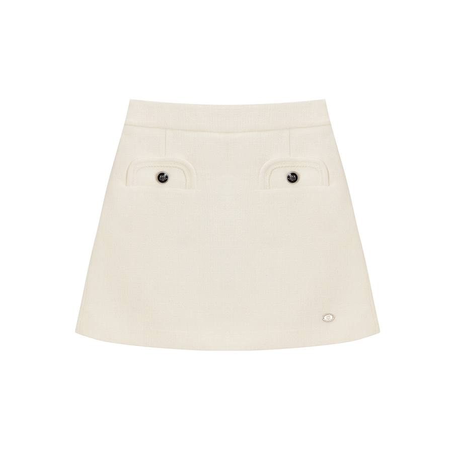 Teenie Weenie Casual Short Skirts Women's Ivory White