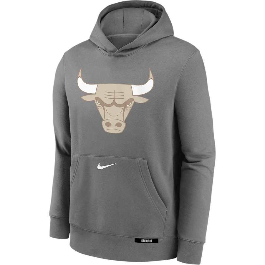 Nike Nike x NBA Sweatshirt Chicago BullsClub FW24 Dark Steel Gray Teenagers
