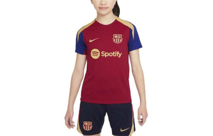 Nike Nike T Shirt F.C. Barcelona Strike Noble Red Kids'