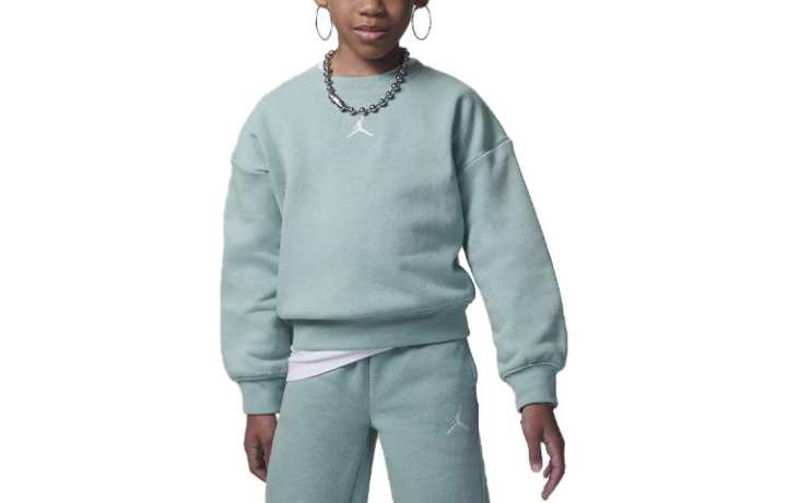 Jordan Jordan Sweatshirt Icon Play Kids' Apparel Icon Play Oversized Crew Sky Blue Kids'