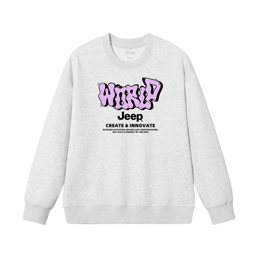 Jeep Grade School Sweatshirts Crew Neck Moderate