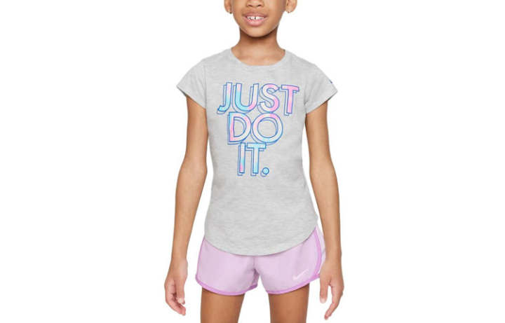 Nike Nike T Shirt Light Smoke Gray Kids'