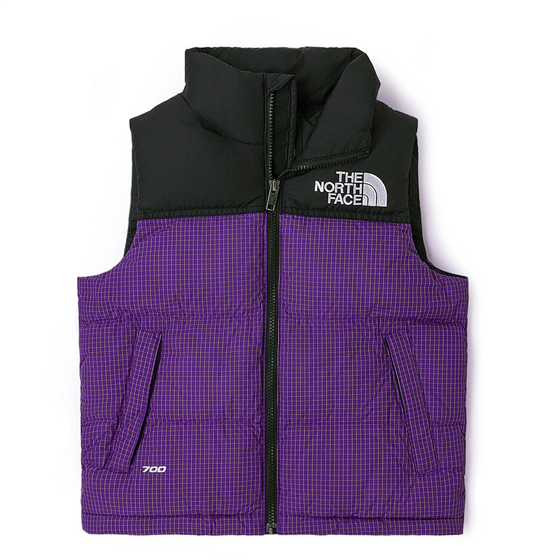 THE NORTH FACE Down Vest Nuptse Summit Purple Teenagers