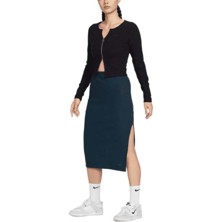 Nike Nike Casual Long Skirt Women's Dark Green