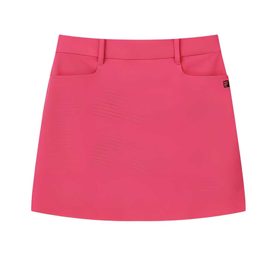 FILA Golf Casual Short Skirts Women's Peach Plum Pink