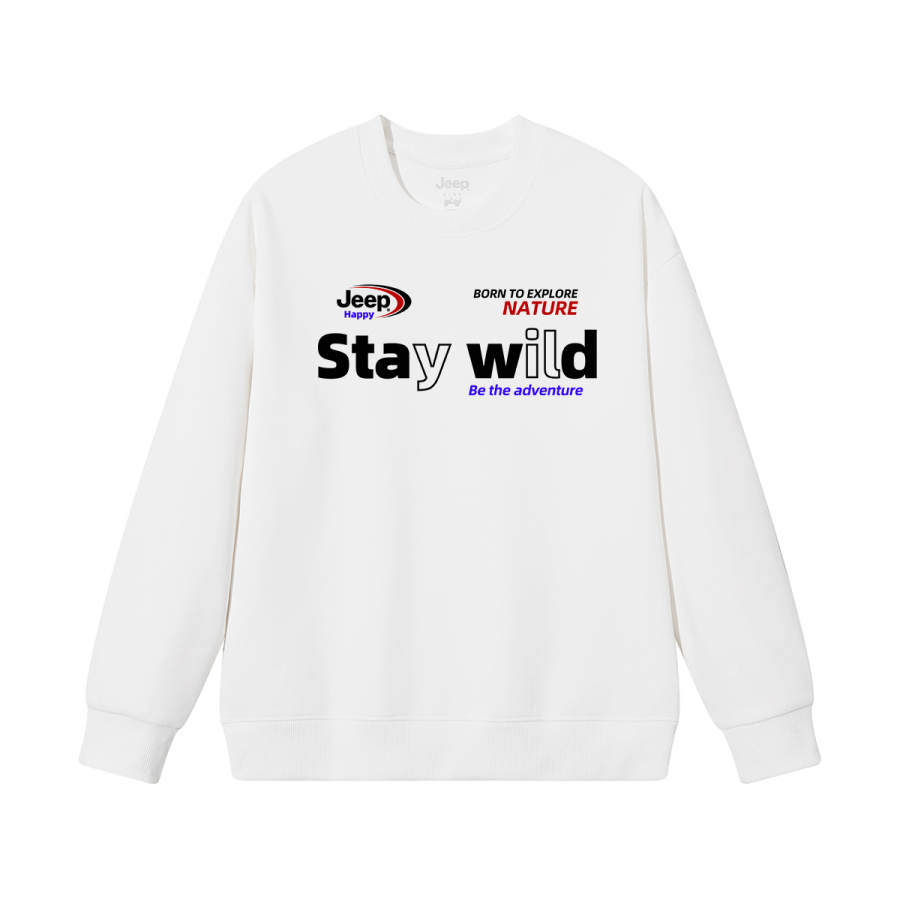 Jeep Jeep Grade School Sweatshirts Crew Neck Thickened