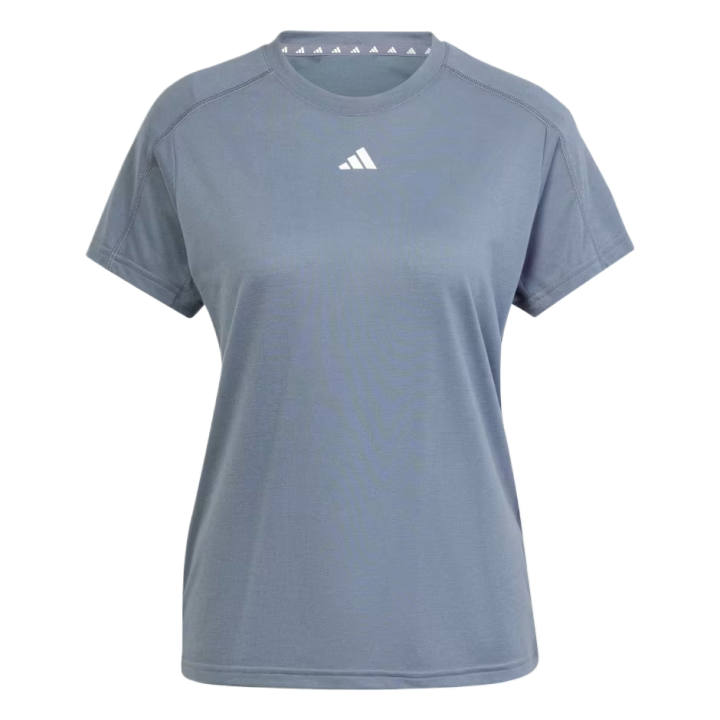 Adidas Adidas AEROREADYESSENTIALS Drop Shoulder Sleeve T Shirt Women's Blue