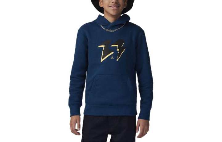 Jordan Jordan MJ Flight MVP Fleece Pullover Sweatshirt Kids' French Blue