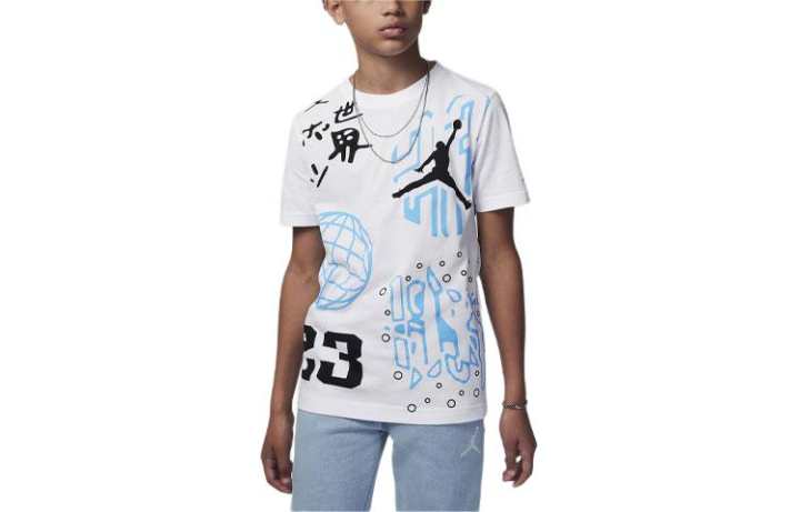 Jordan Jordan Kids T Shirts Crew Neck Moderate