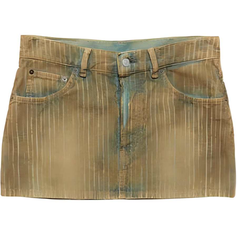 Acne Studios Acne Studios SS24 Denim Short Skirts Women's Brown Blue