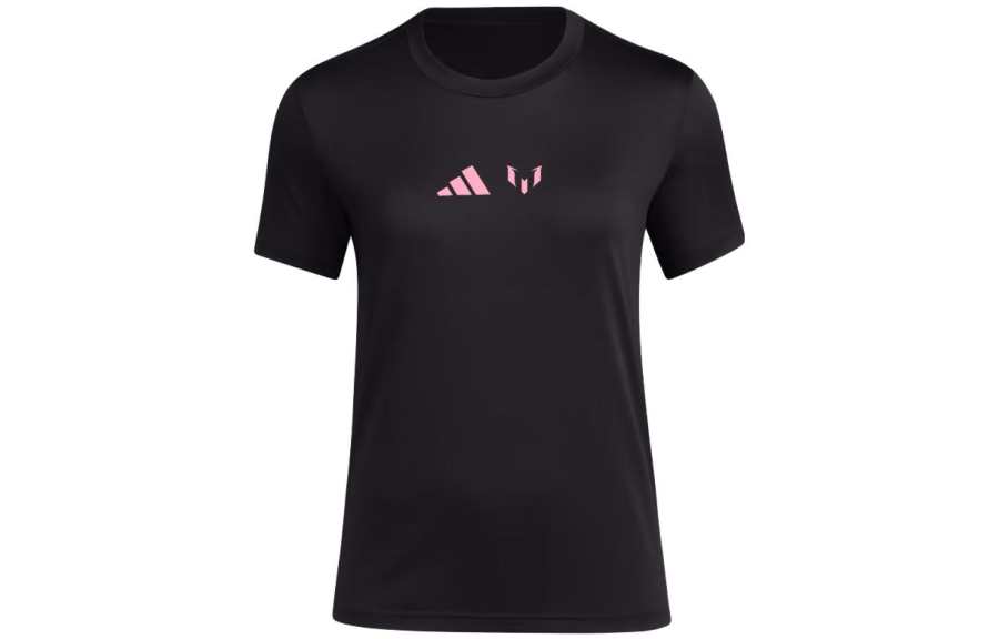 Adidas Adidas Messi Soccer Jerseys Women's Black Crew Neck Moderate