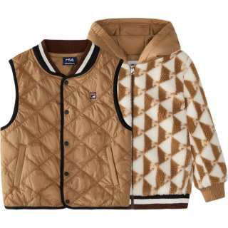 FILA KIDS Padded Jacket 2 Piece Set Light Taupe Children Aged 3 7 Years Old