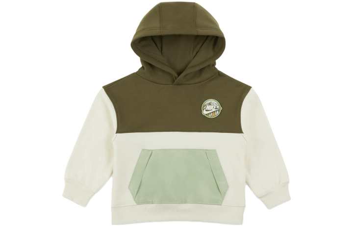 Nike Nike Sweatshirt Snow Day Multicolor Fleece Lined Hooded Casual Light Ivory White Infant And Toddler