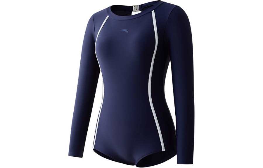 Anta One piece Swimsuit Women's Navy Blue
