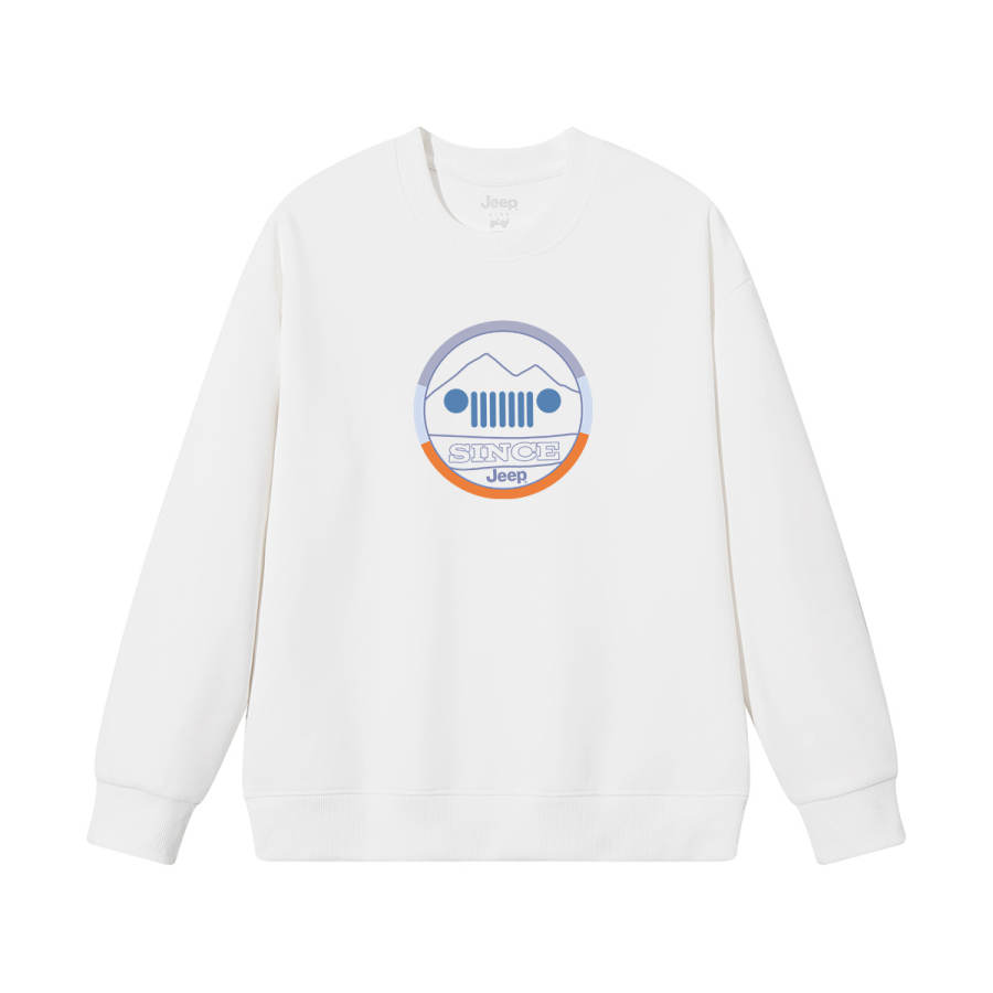 Jeep Grade School Sweatshirts Crew Neck Thickened