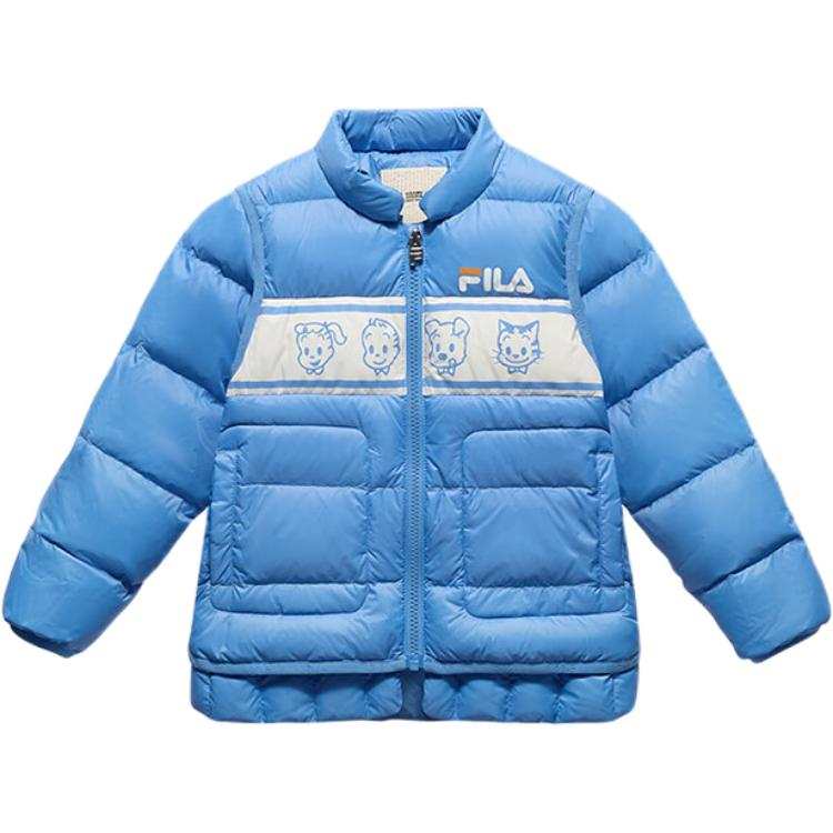 FILA KIDS Down Jacket Indigo Aqua Blue Children Aged 3 7 Years Old