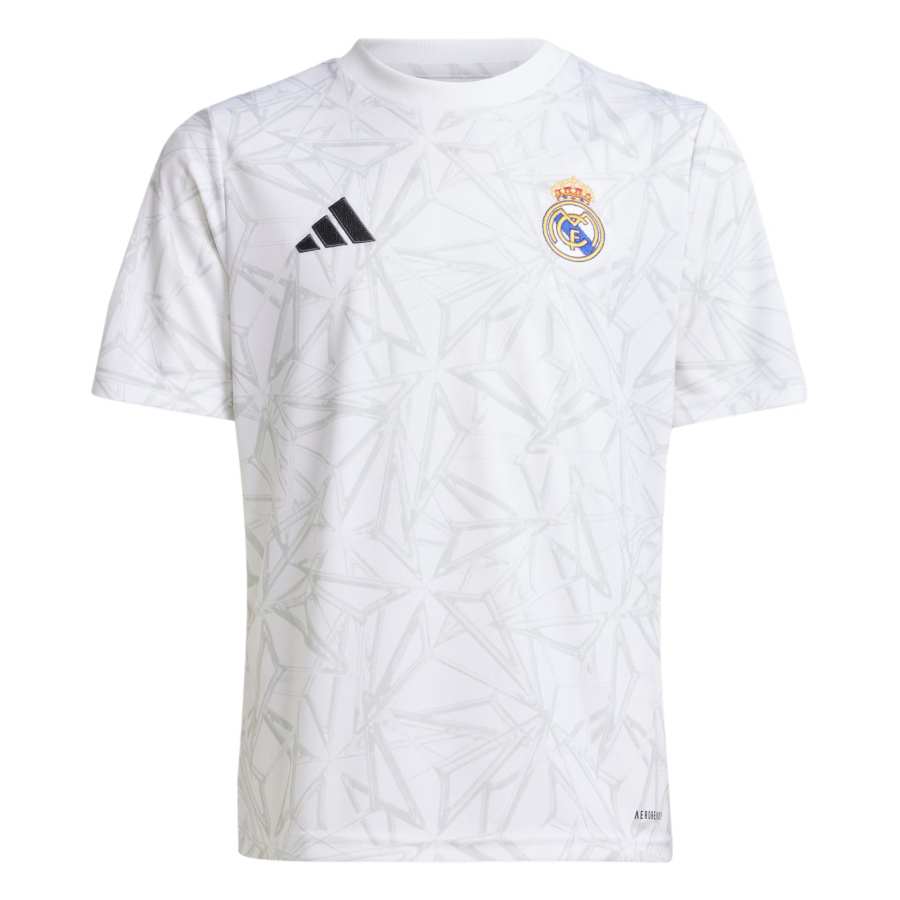 Adidas Adidas SS24 REAL MADRID PRE MATCH JERSEY KIDS T Shirt White Kids'