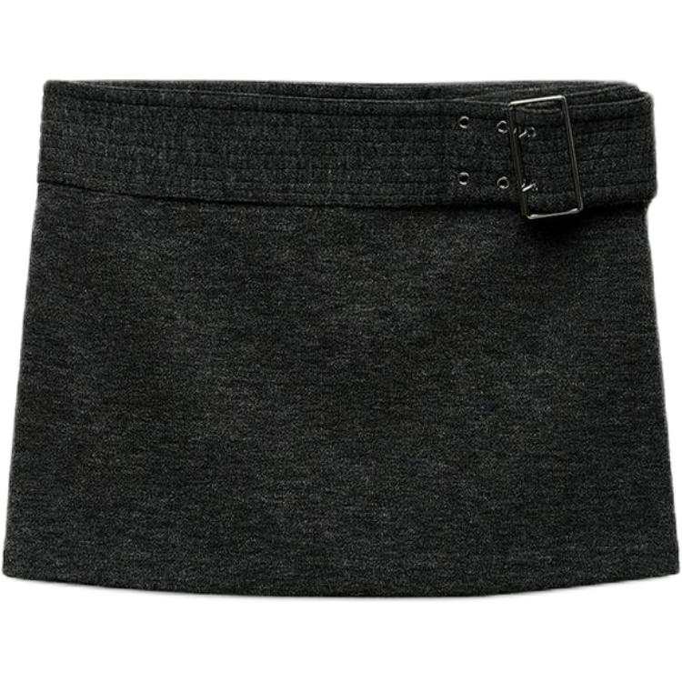 ZARA Casual Short Skirts Women's Carbon Gray