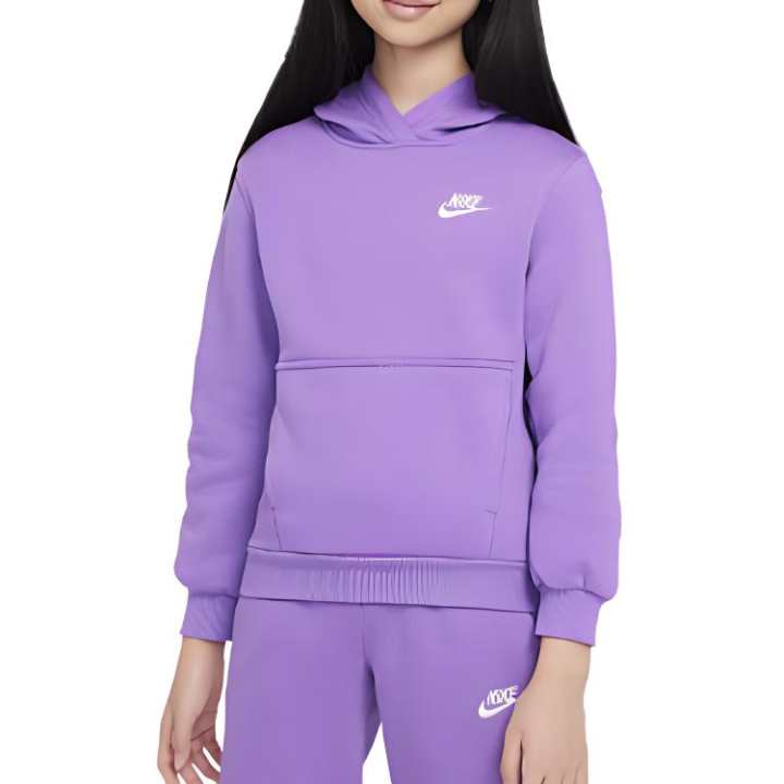 Nike Nike Sweatshirt Sportswear Club Fleece Black Raspberry/White Teenagers