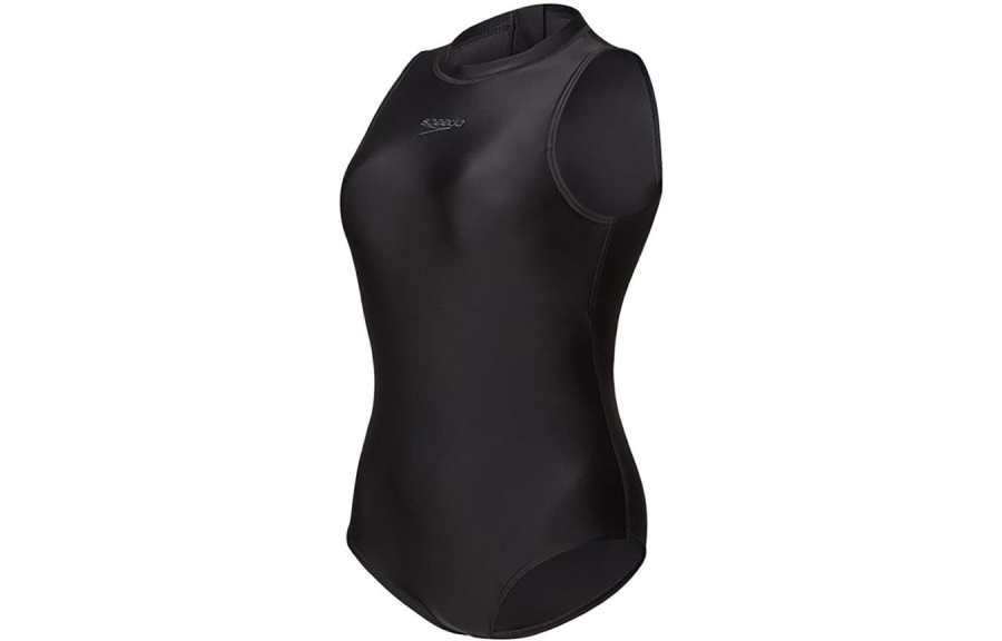 Speedo One Piece Swimsuits Women's Black Triangle One Piece Swimsuit