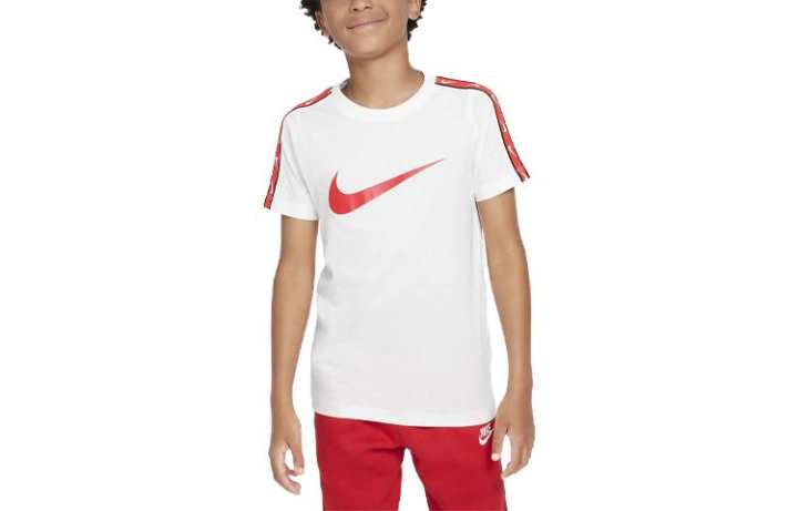 Nike Nike T Shirt Kids' Apparel Sportswear Repeat White Kids'