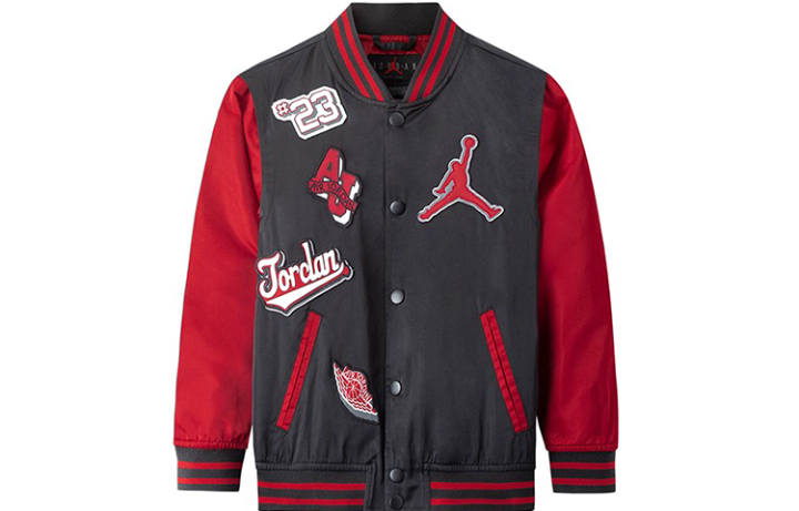 Jordan Jordan Baseball Jacket Jet Black Kids'