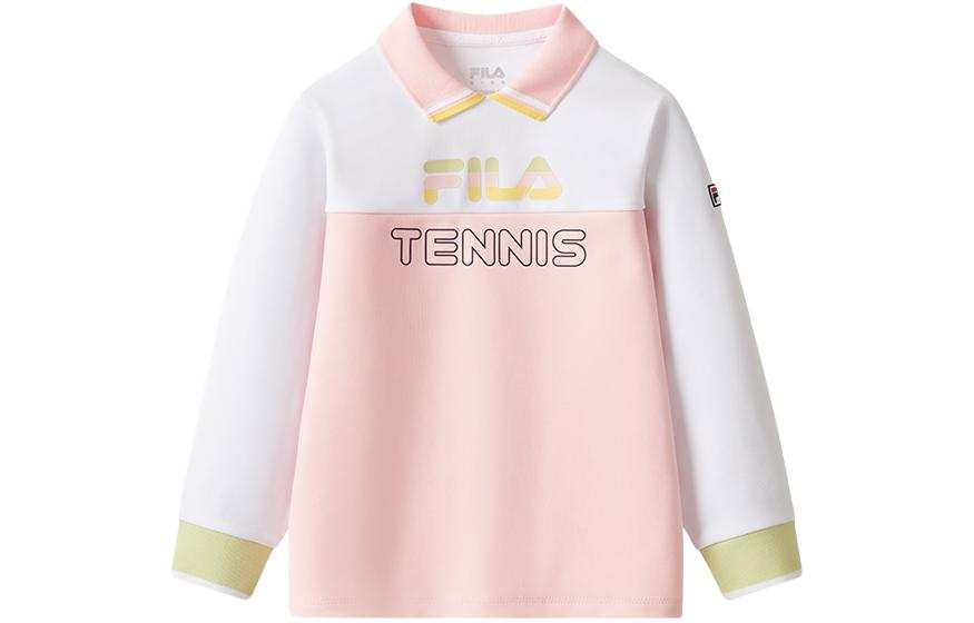 FILA KIDS Polo Shirt Lightweight Sheer Pink Kids'