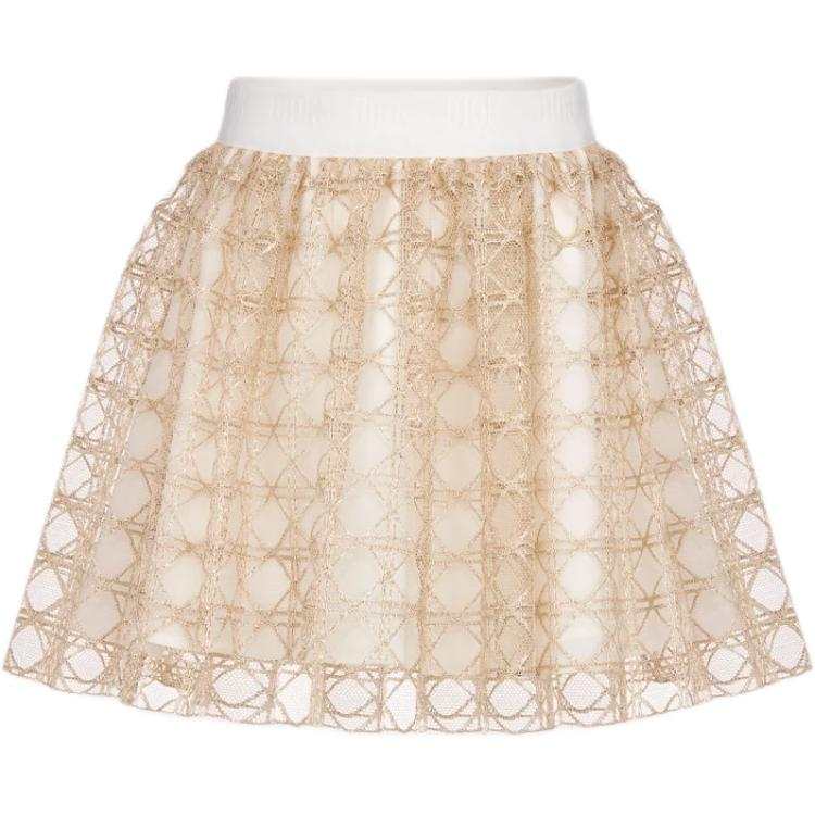 DIOR Half Length Skirt Gold Kids'