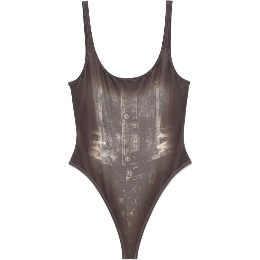 DIESEL Marilyn Dnm Denim Print Swimsuit