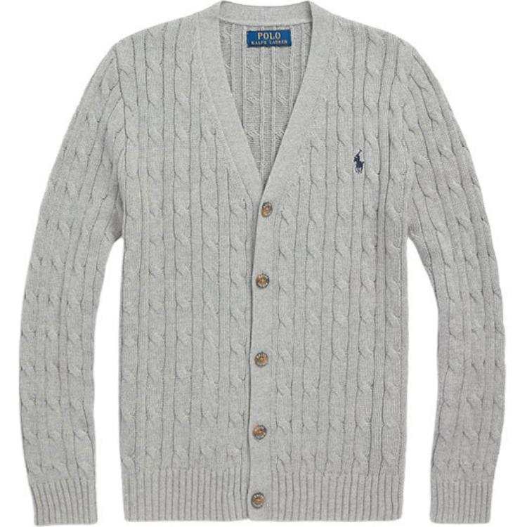 Polo Ralph Lauren Sweater SS24 Standard Nevis Gray Teenagers