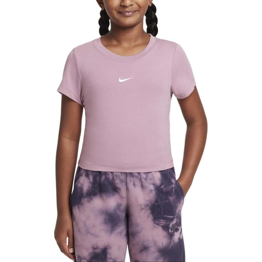 Nike Nike Sportswear T Shirt Plum Red Teenagers