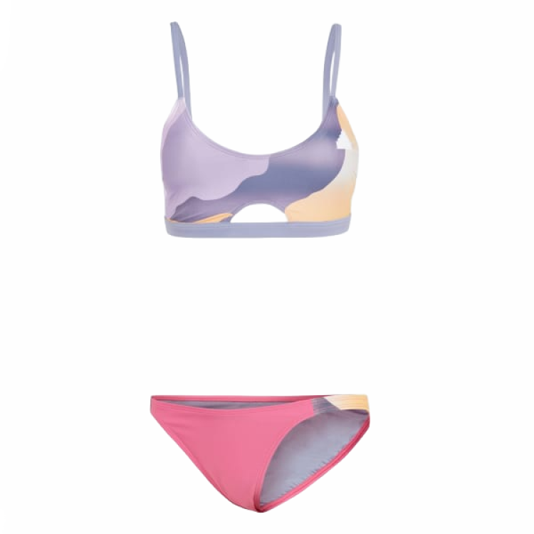 Adidas Adidas CITY ESCAPE CAMO BIKINI SET Bikini Women's Silver Purple/Transparent Pink