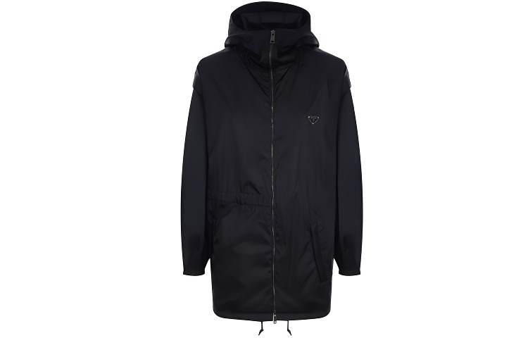 PRADA PRADA Jackets Women's Black Hooded Moderate Other
