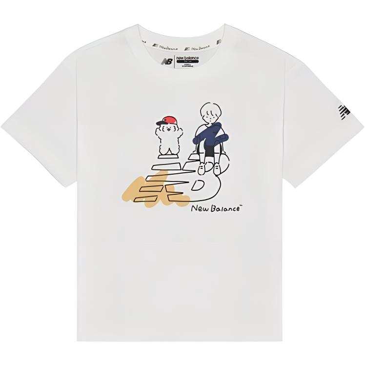 New Balance New Balance T Shirt Ecru Children Aged 3 7 Years Old