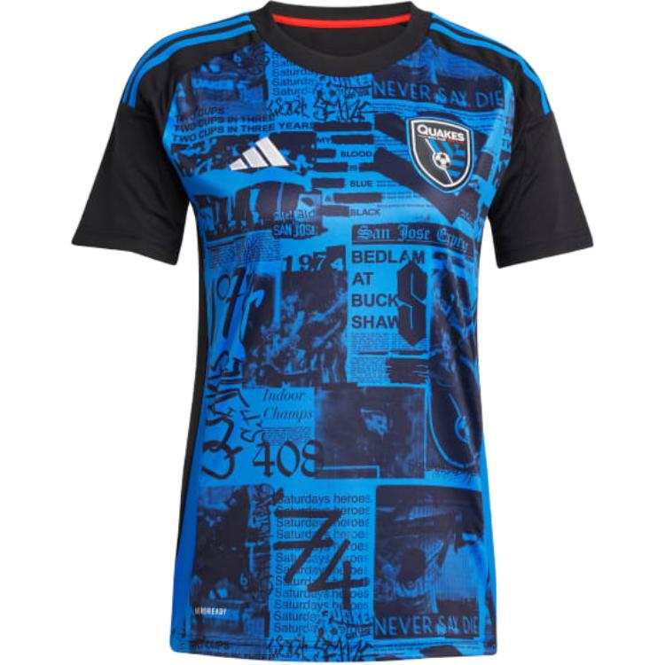 Adidas Adidas Women's San Jose Earthquakes 25/26 Home Jersey Black