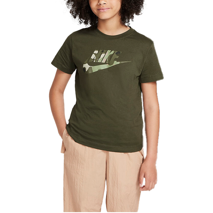 Nike Nike T Shirt Khaki Fabric Teenagers