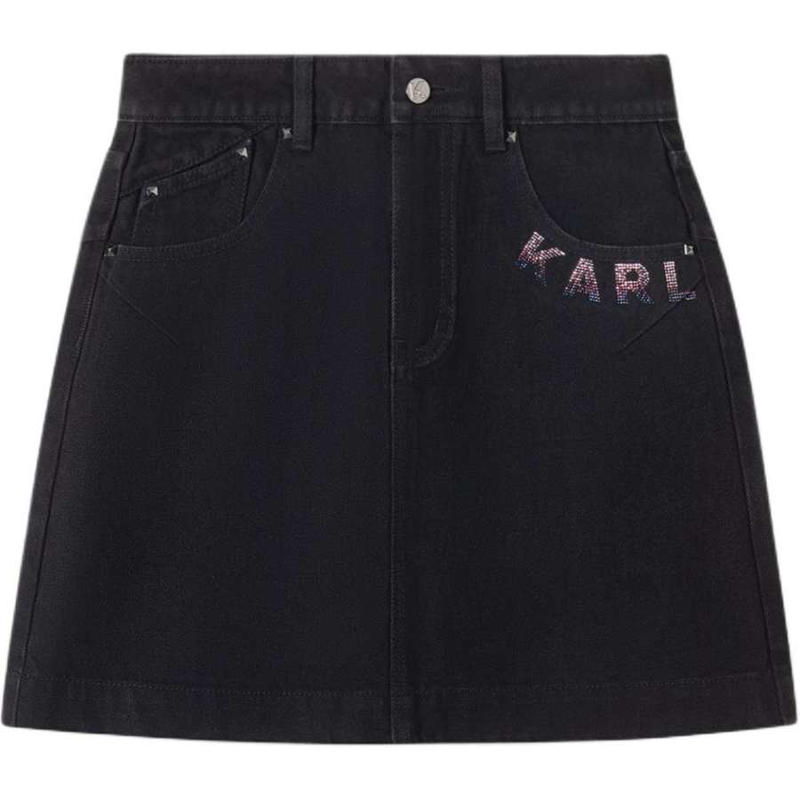 KARL LAGERFELD / Karl Lagerfeld Jeans Denim Short Skirts Women's Black