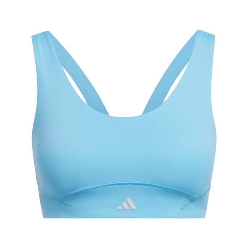 Adidas Adidas ALL ME LUXE MEDIUM SUPPORT BRA Sports Underwear Women's Half Blue