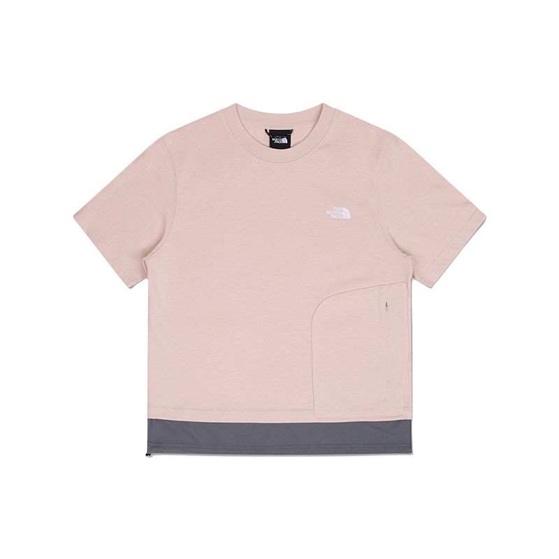 THE NORTH FACE Logo Embroidered Mix T Shirt