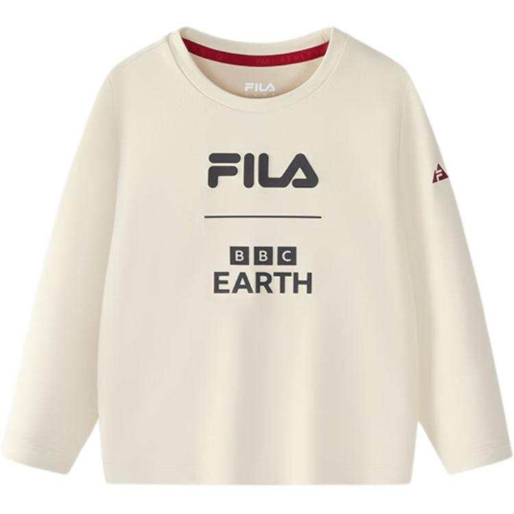 FILA KIDS T Shirt Milk Gray Children Aged 3 7 Years Old