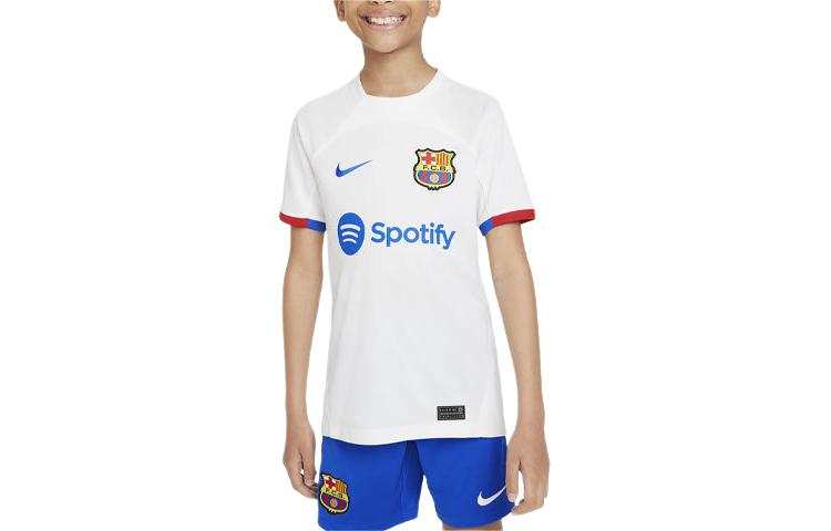 Nike Nike T Shirt FC Barcelona 2023/24 Stadium Away White Kids'