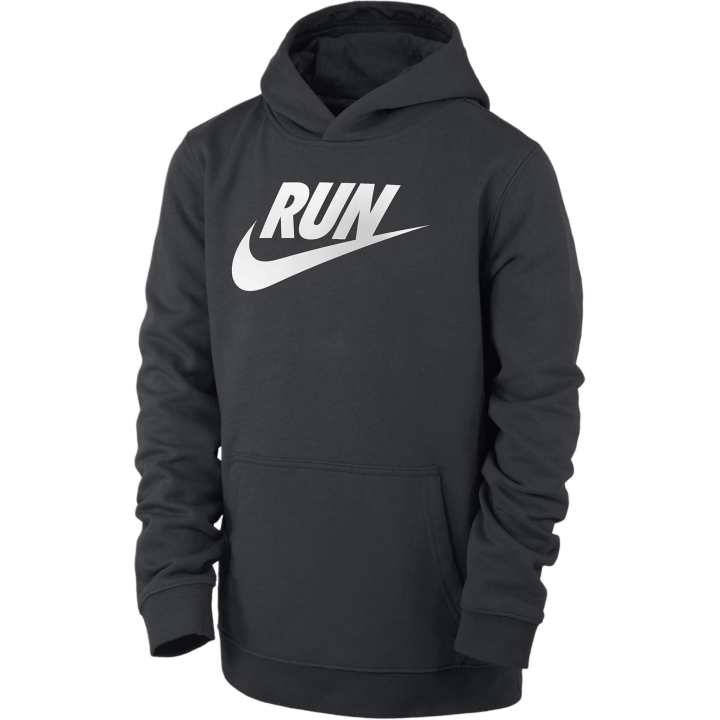 Nike Nike Running Pullover Hoodie Sweatshirt Black Kids'