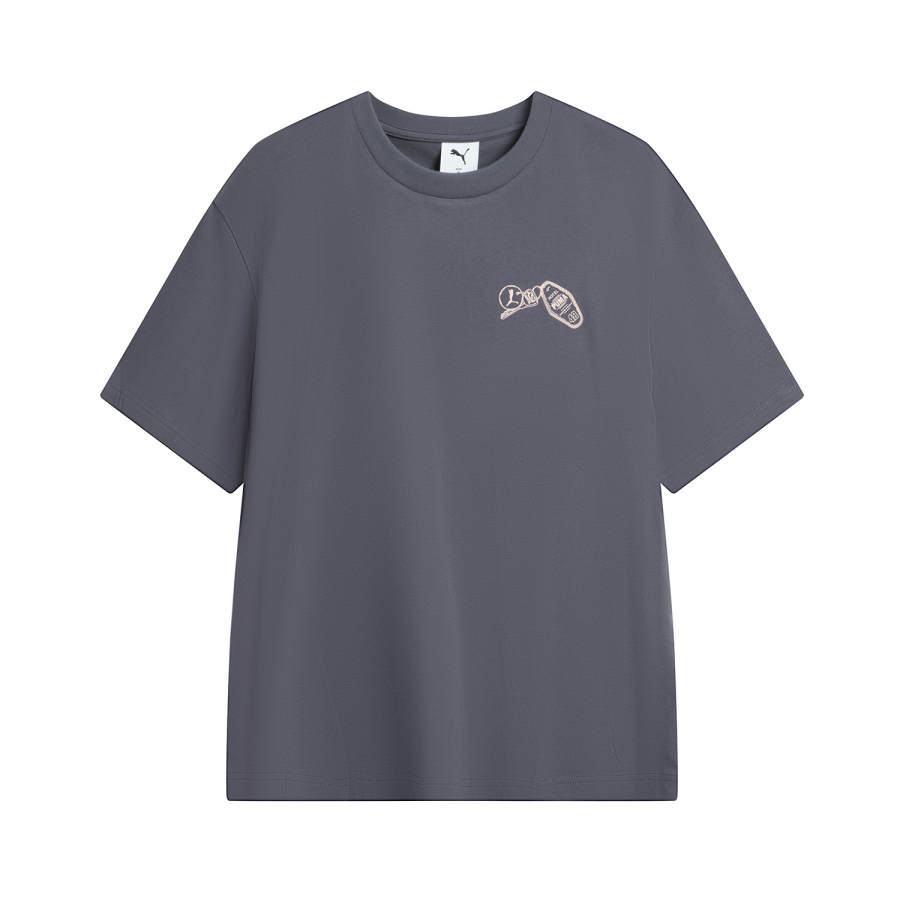 PUMA GRAPHICS PUMA SS25 T Shirt Men's Gray
