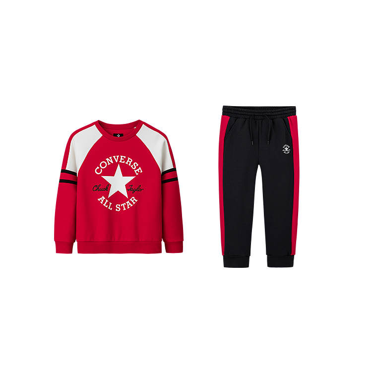 Converse Casual Sportswear Comfortable Fleece Lined Thermal Skin Friendly Converse Red Teenagers